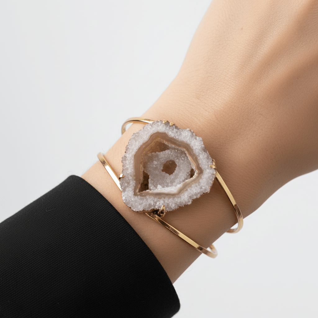 Βραχιόλι με σταλακτίτη αμέθυστου 